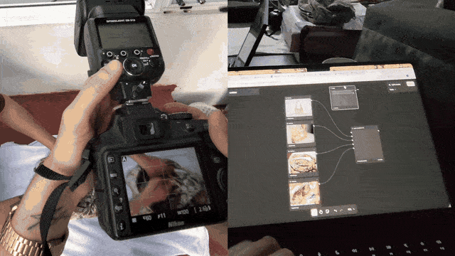 Sesión de fotos de las carteras Almas Ricas y edición de las imágenes